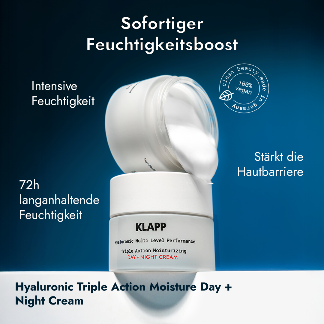 KLAPP Hyaluronic Triple Action Moisture Day + Night Cream