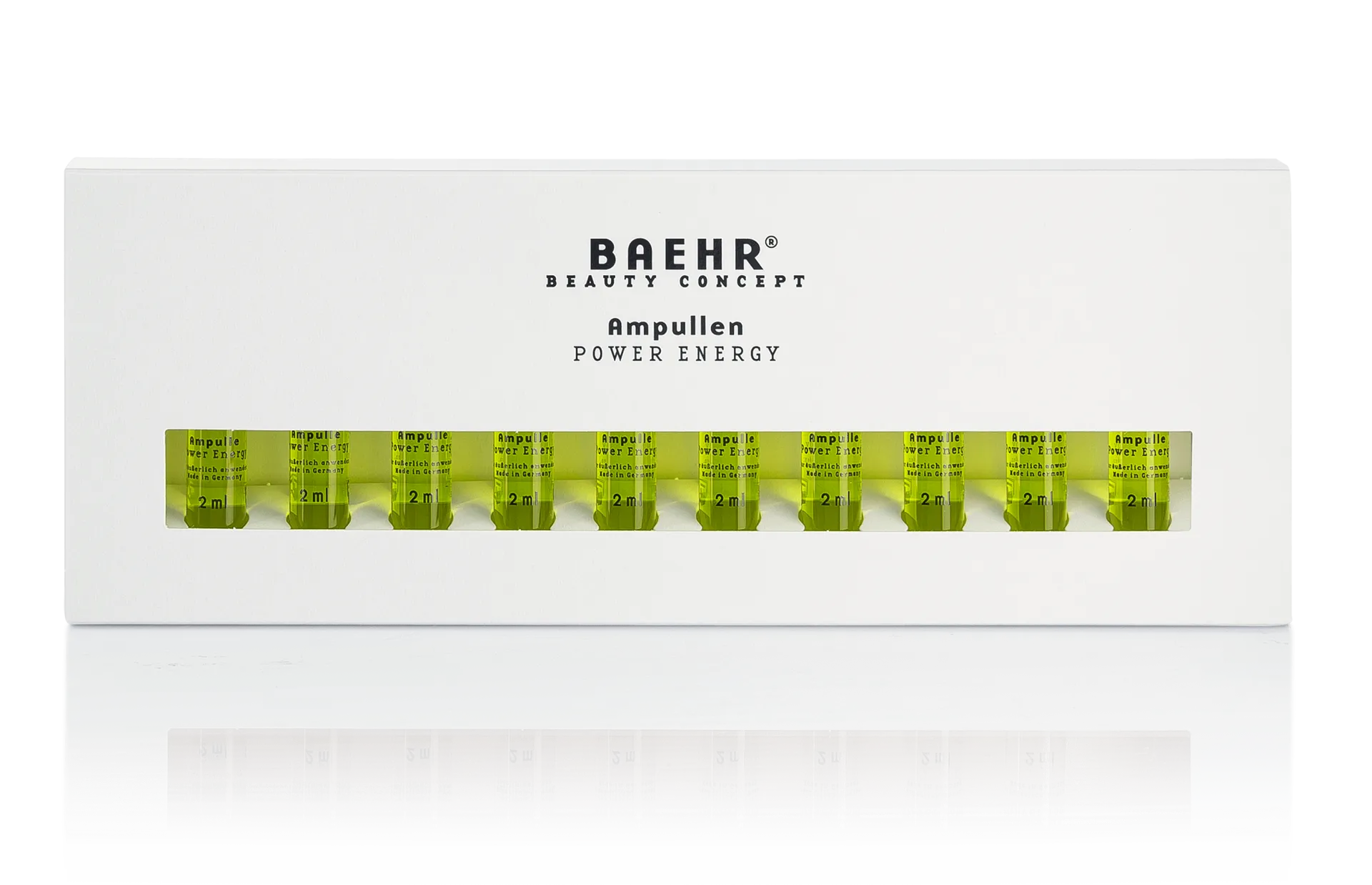 BAEHR beauty concept Ampulle Power Energy – Frische & Glow für müde Haut, 10x2ml, Umkarton geschlossen