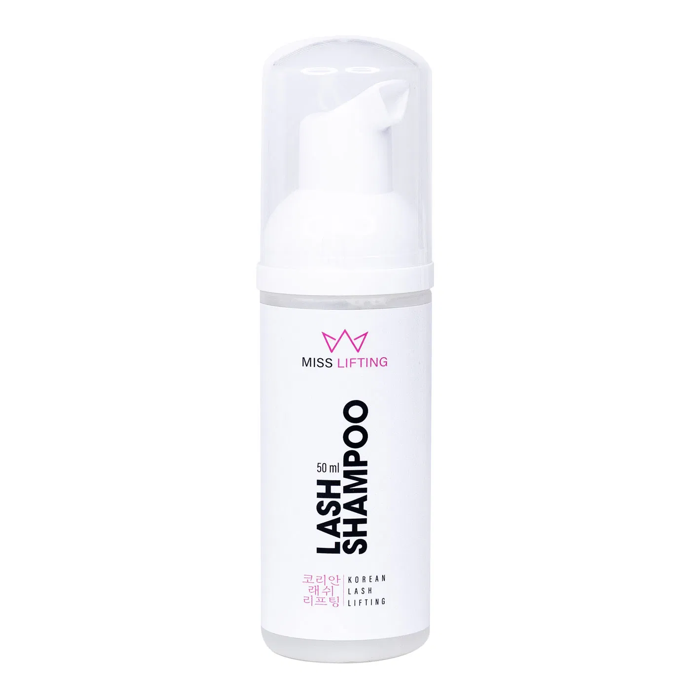 MISS LASHES Lash Shampoo – Wimpernreiniger , 50ml, Pumspender