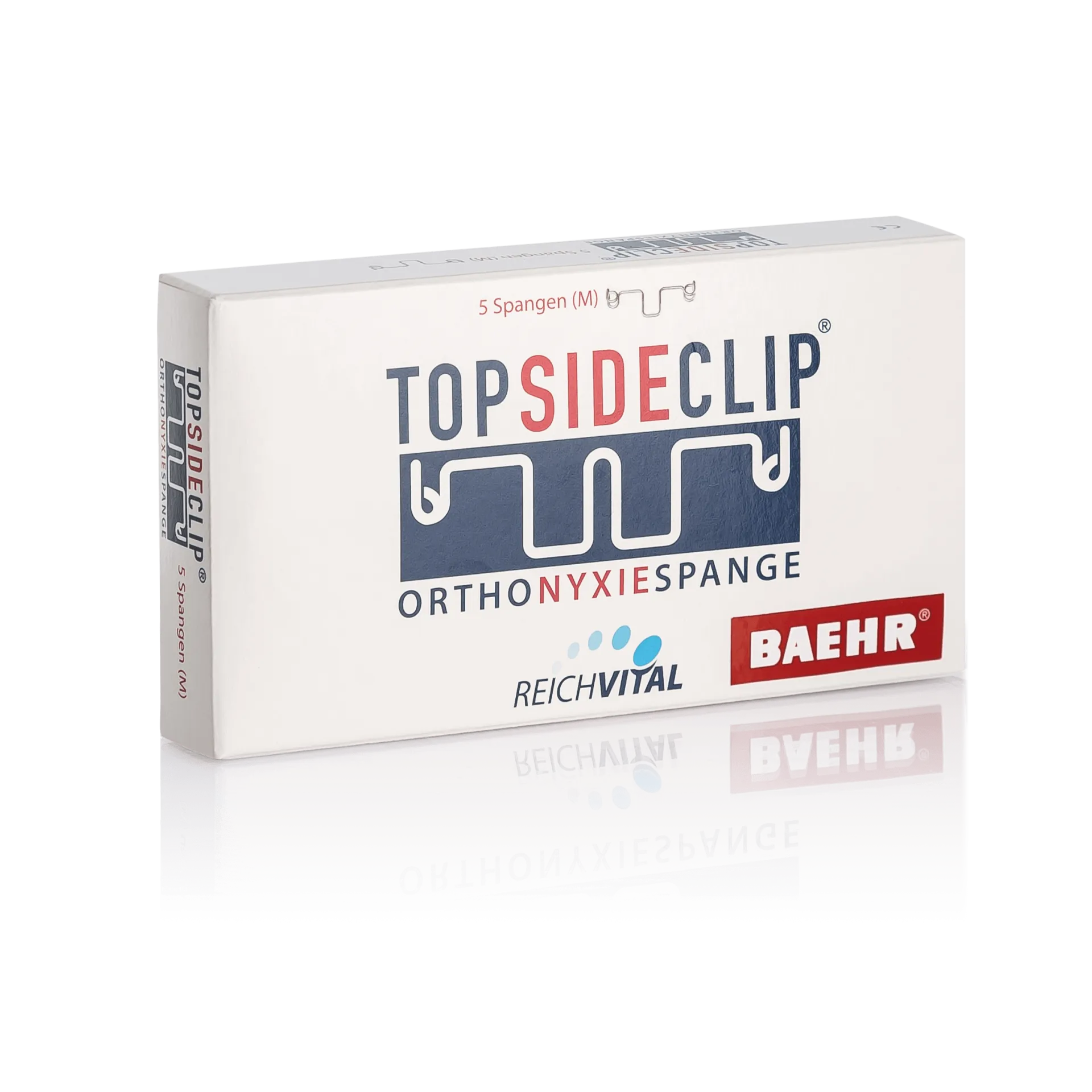BAEHR TOP SIDE CLIP® Nagelkorrektur-Spange 1 Pack (5 Stk.)