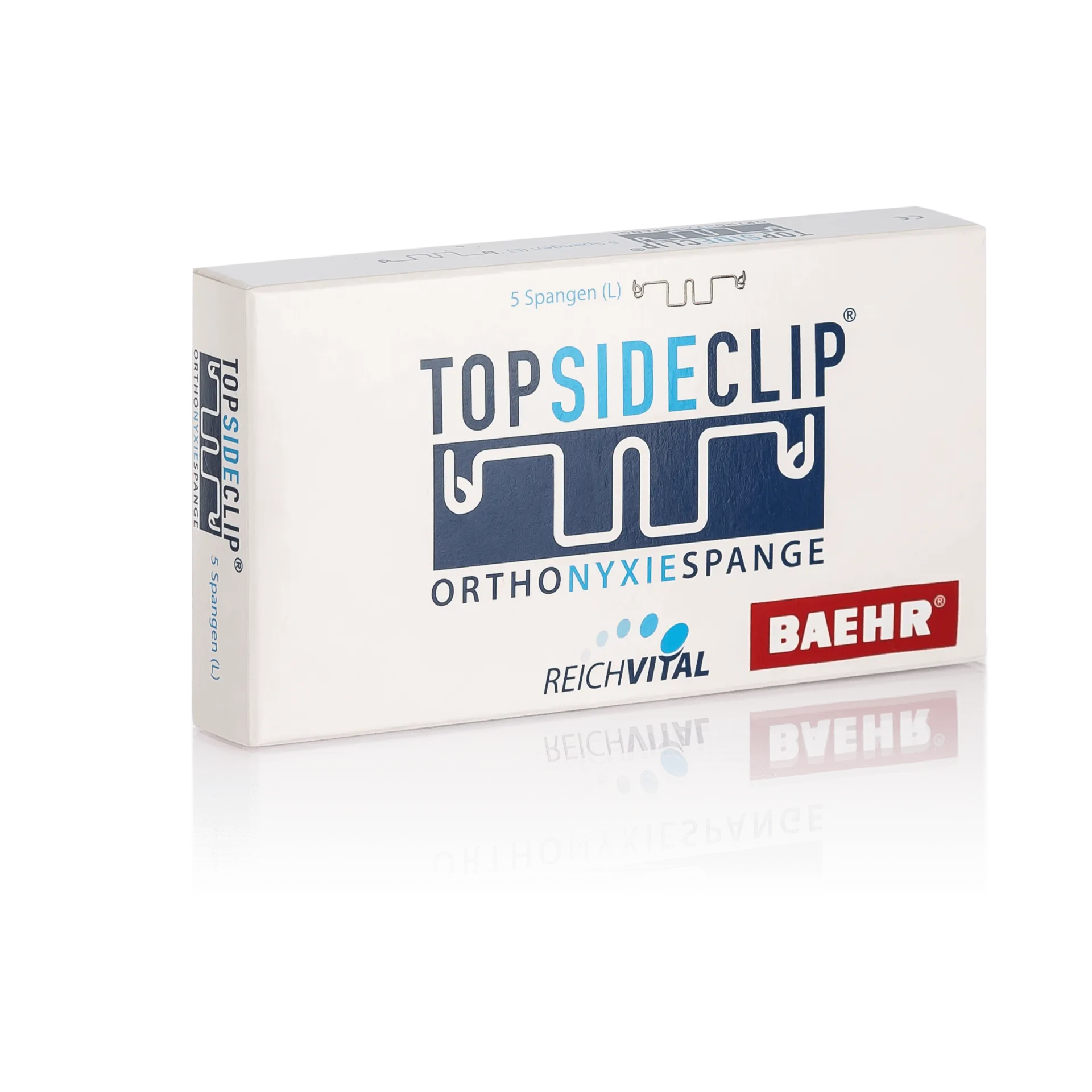 BAEHR TOP SIDE CLIP® Nagelkorrektur-Spange 1 Pack (5 Stk.)