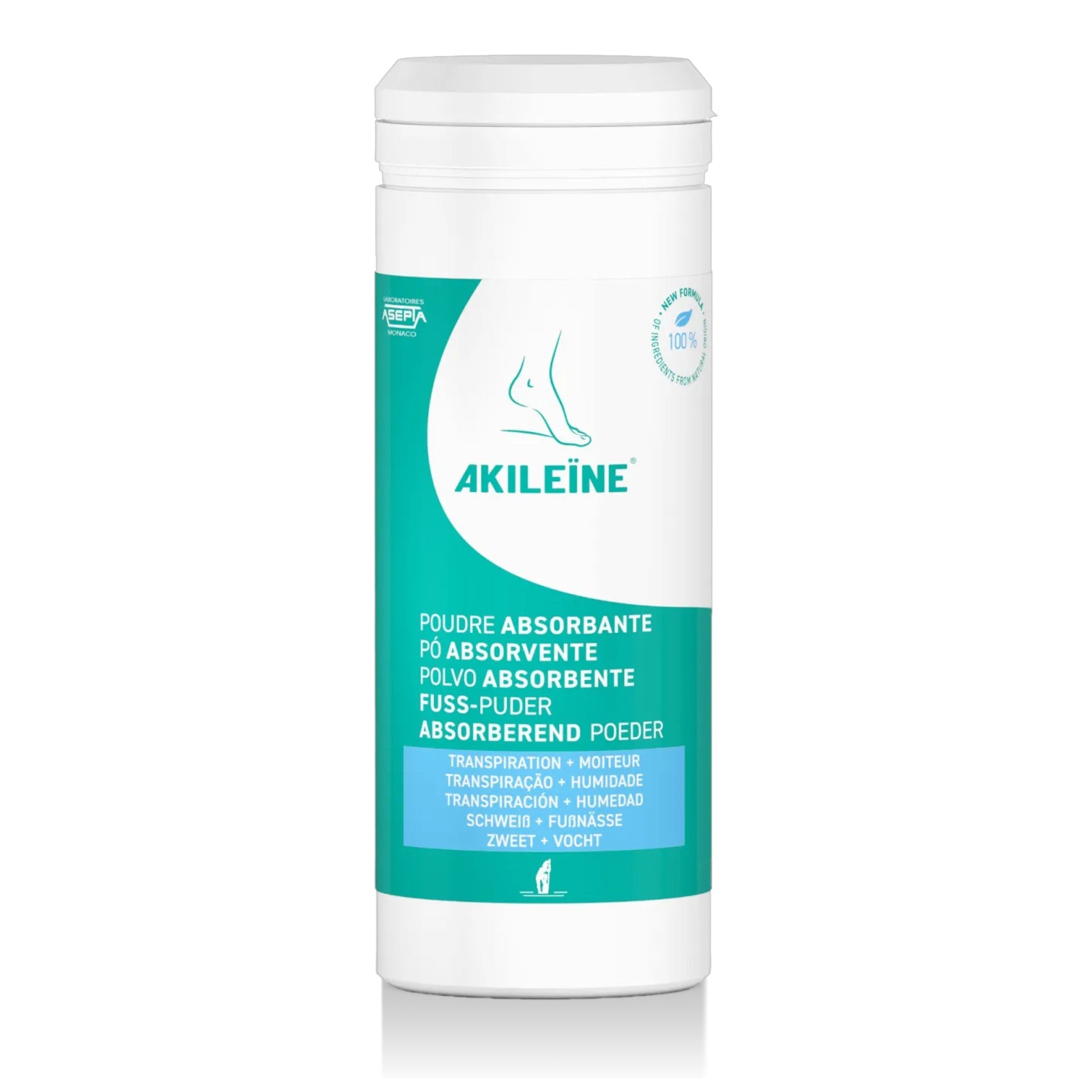 AKILEINE Anti-Transpirant Fußpuder , 75g, Dose