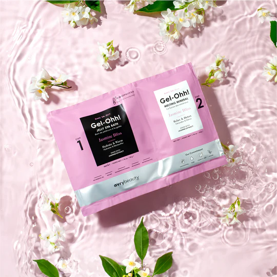 AVRYBEAUTY Gel-Ohh! Jelly Spa Bath - Jasmine Bliss – Verwöhnendes Jelly-Fußbad mit Jasmin-Extrakt – stärkend, verjüngend und stimmungsaufhellend, 100gr., 1