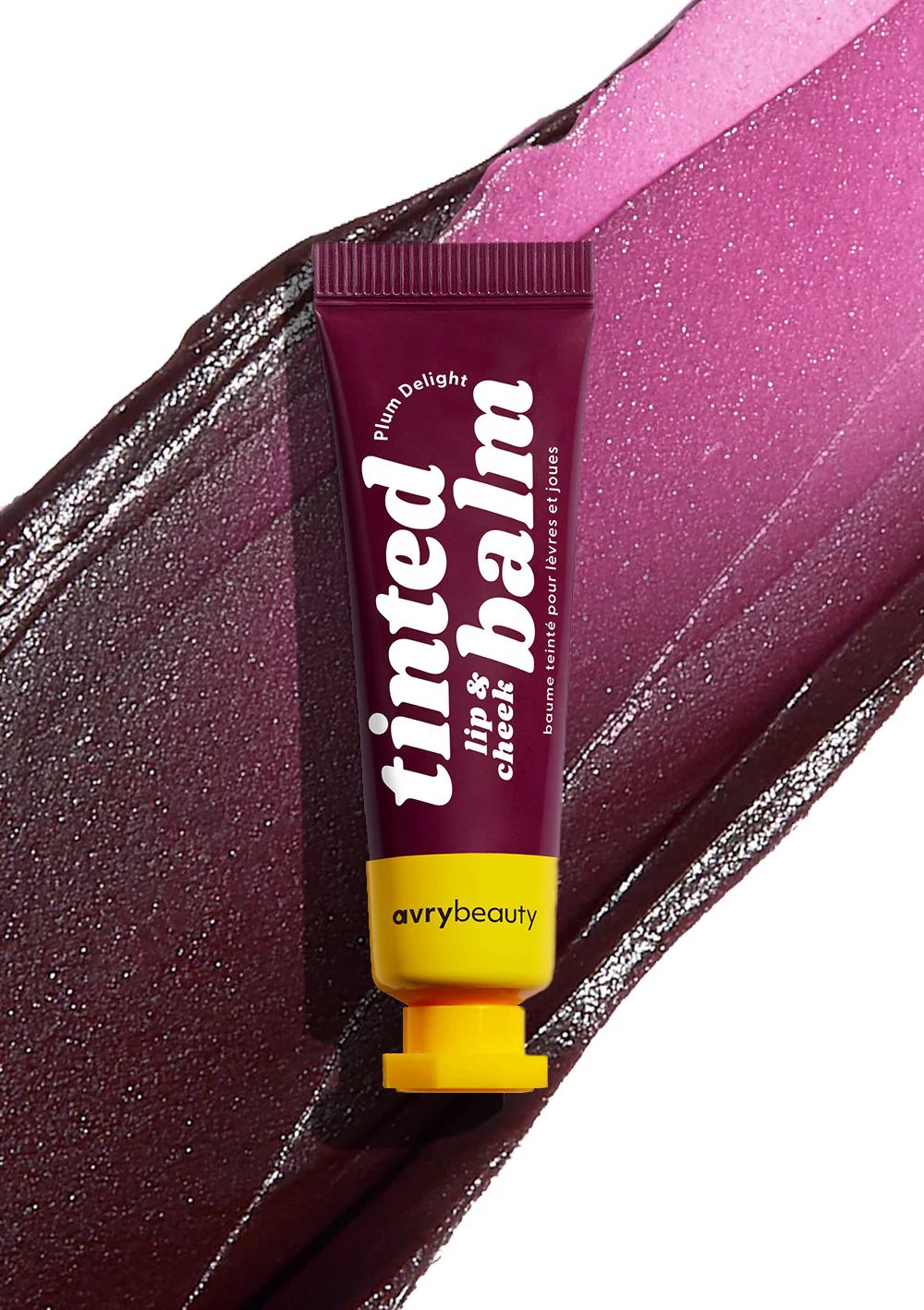 AVRYBEAUTY Lip & Cheek Tinted Balm - Plum Delight – Der tief-pflaumenfarbene Ton verleiht deinem Look Tiefe, Charakter und eine geheimnisvolle Note, 10ml, Farbbeispiel