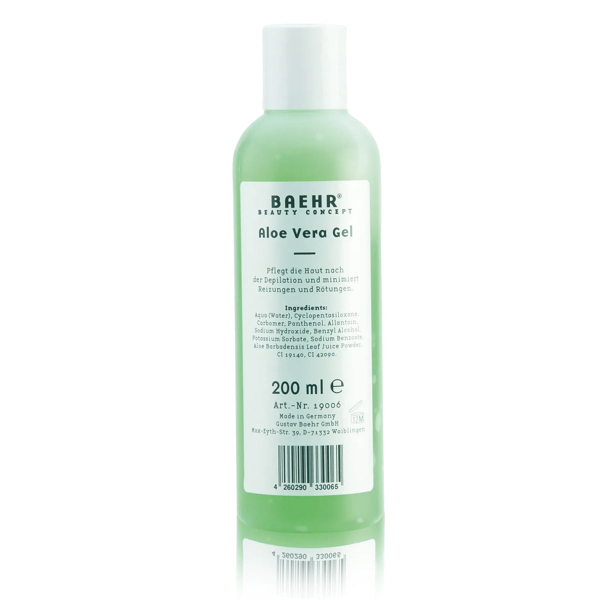 BAEHR Aloe Vera Gel – beruhigende Pflege nach der Depilation