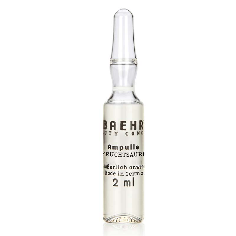 BAEHR beauty concept Ampulle Ampulle AHA Fruchtsäure 7%, 2ml, Einzelampulle