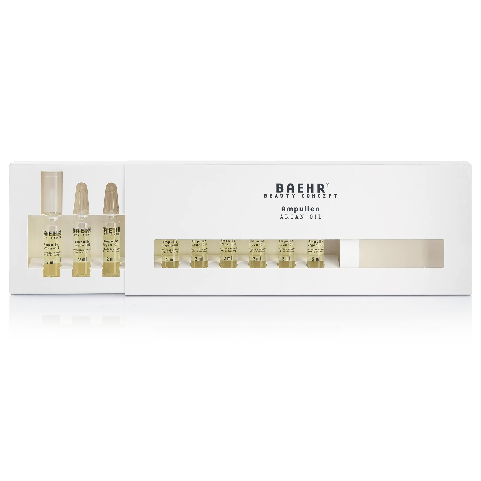 BAEHR beauty concept Ampulle Argan-Oil – für mehr Geschmeidigkeit und Schutz, 10x2ml, Umkarton offen