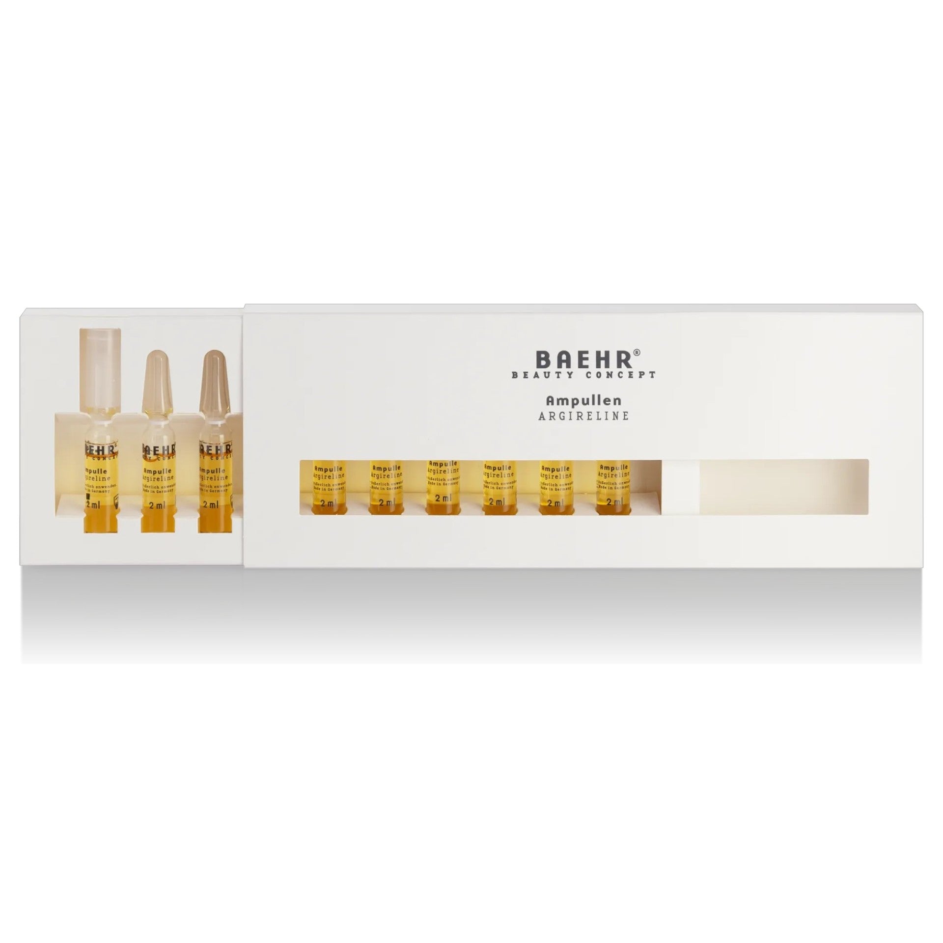 BAEHR beauty concept Ampulle Argireline – glättende Intensivpflege, 10x2ml, Ampullen in Umkarton offen