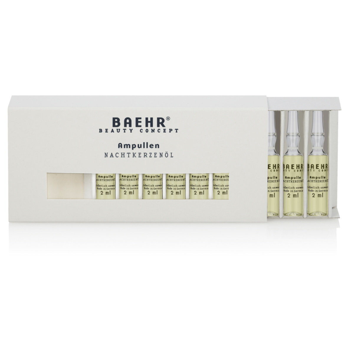 BAEHR beauty concept Ampulle Nachtkerzenöl , 10x2ml, Umkarton offen