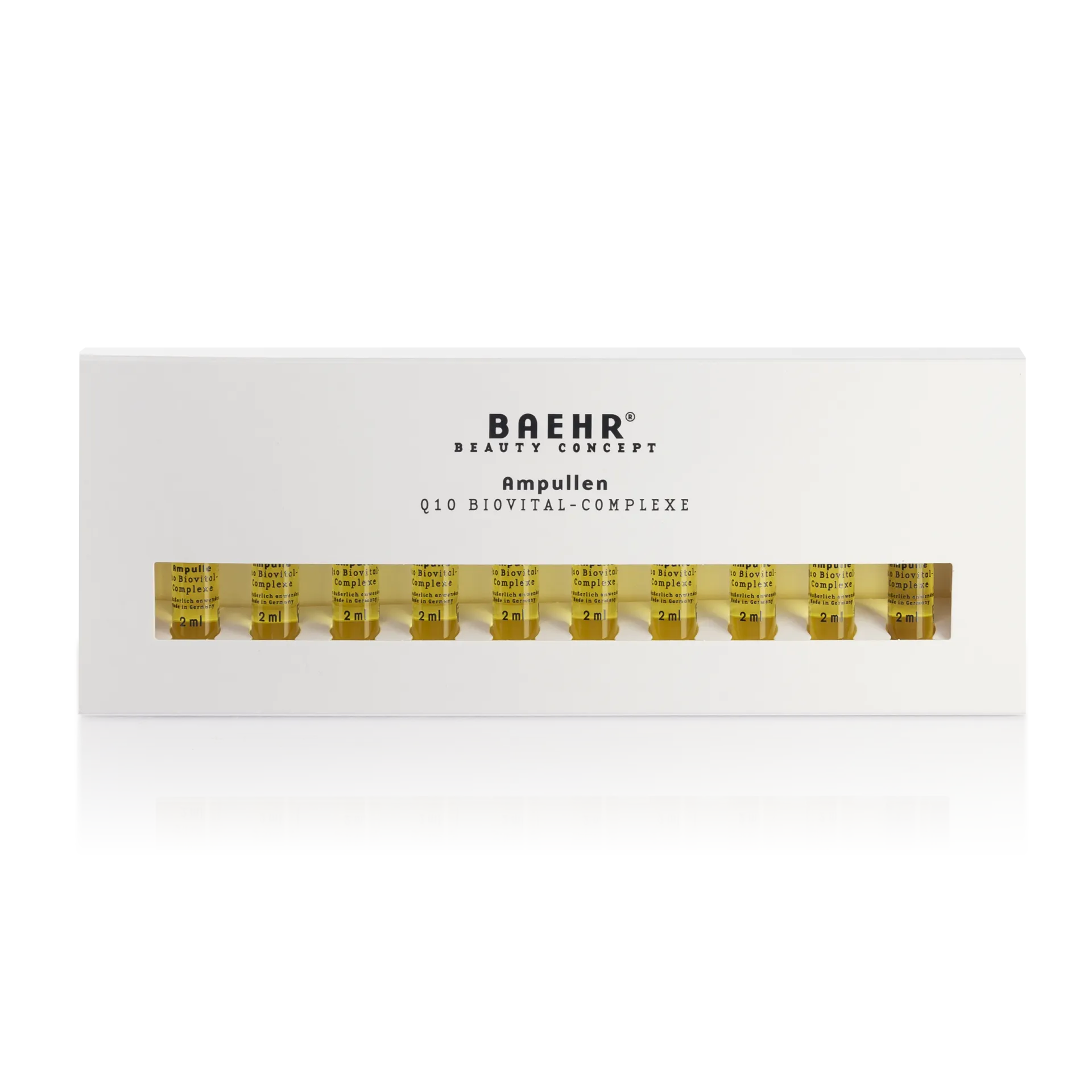 BAEHR beauty concept Ampulle Q10 Biovital-Complexe – für anspruchsvolle Haut, 10x2ml, Umkarton geschlossen