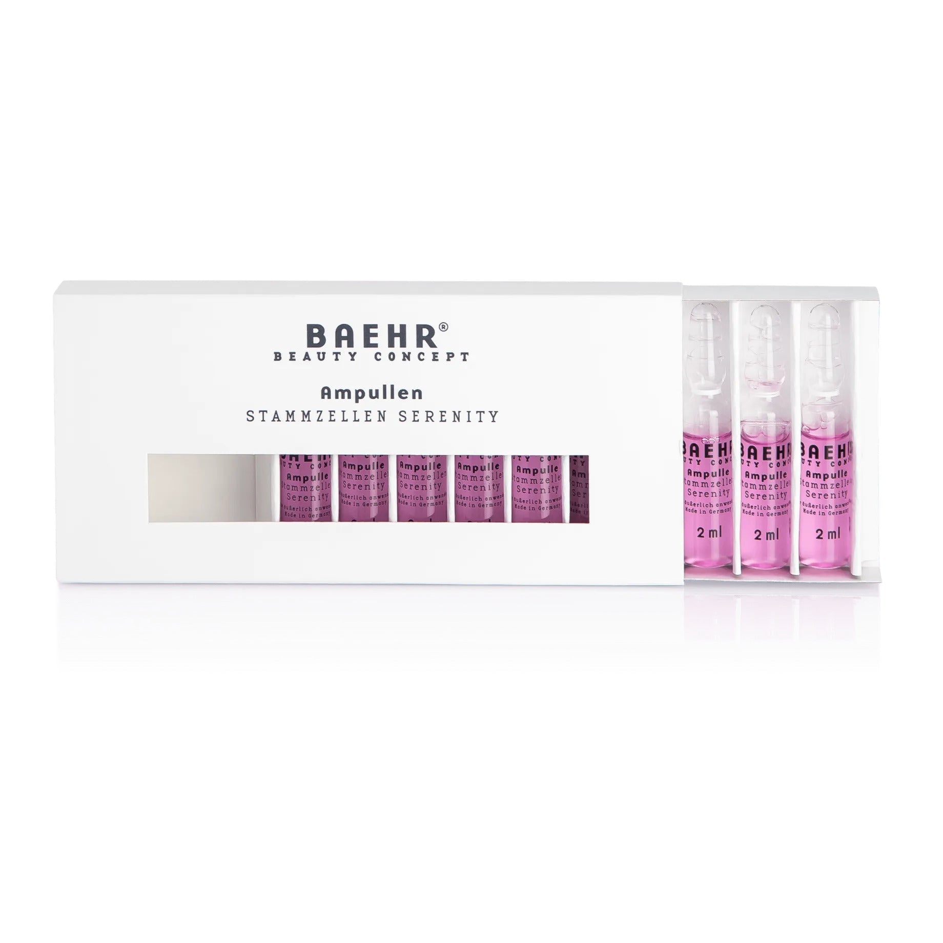 BAEHR beauty concept Ampulle Stammzellen Serenity , 10x2ml, Verpackung offen