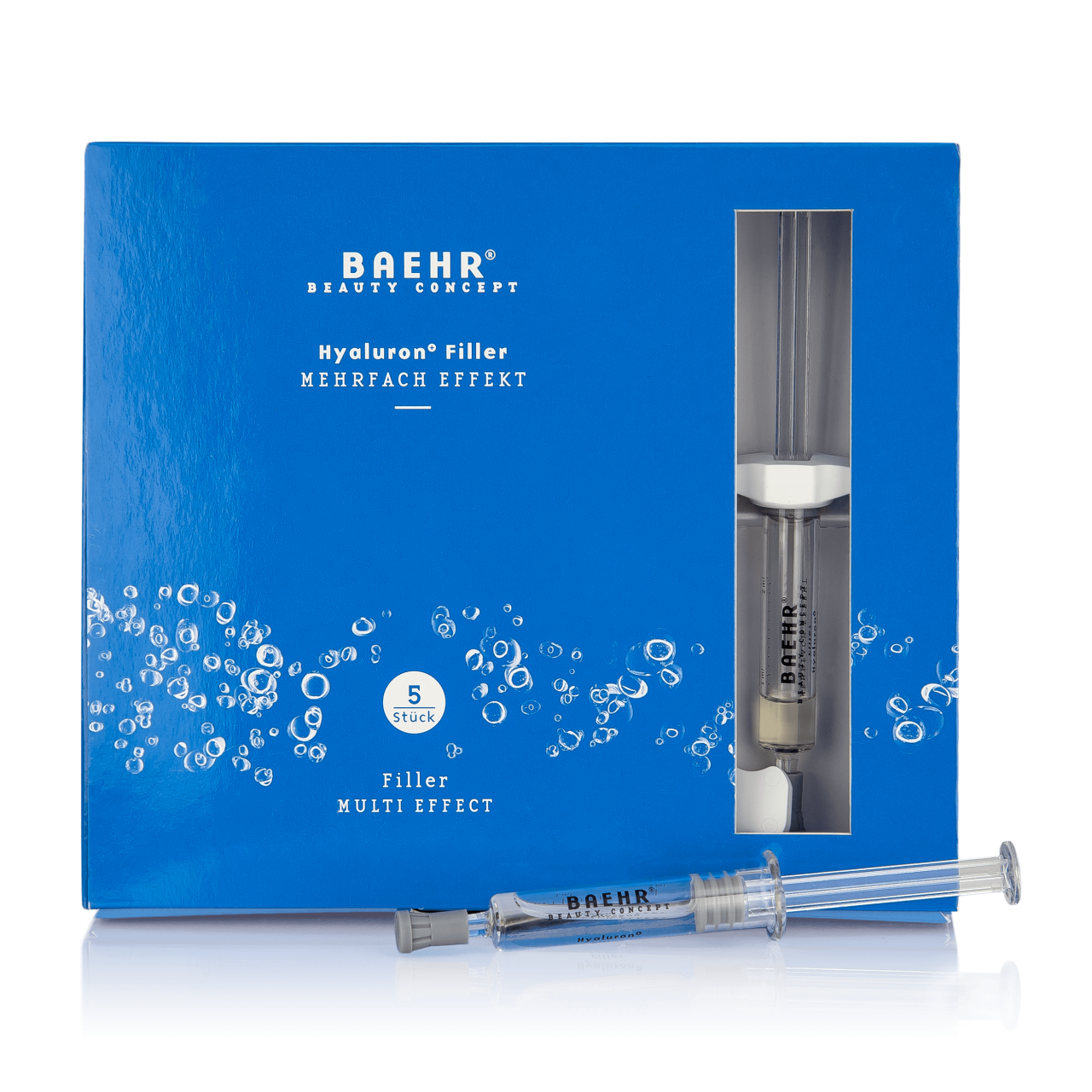 BAEHR beauty concept Hyaluron+ Filler, 5x2ml, Faltschachtel und Einzelspritze