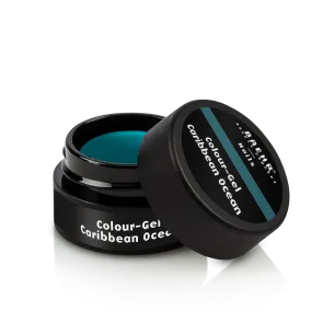 BAEHR BEAUTY CONCEPT - NAILS Colour-Gel - caribbean ocean – UV-/LED-Gel für Nagelmodellage, 5ml, Dose offen