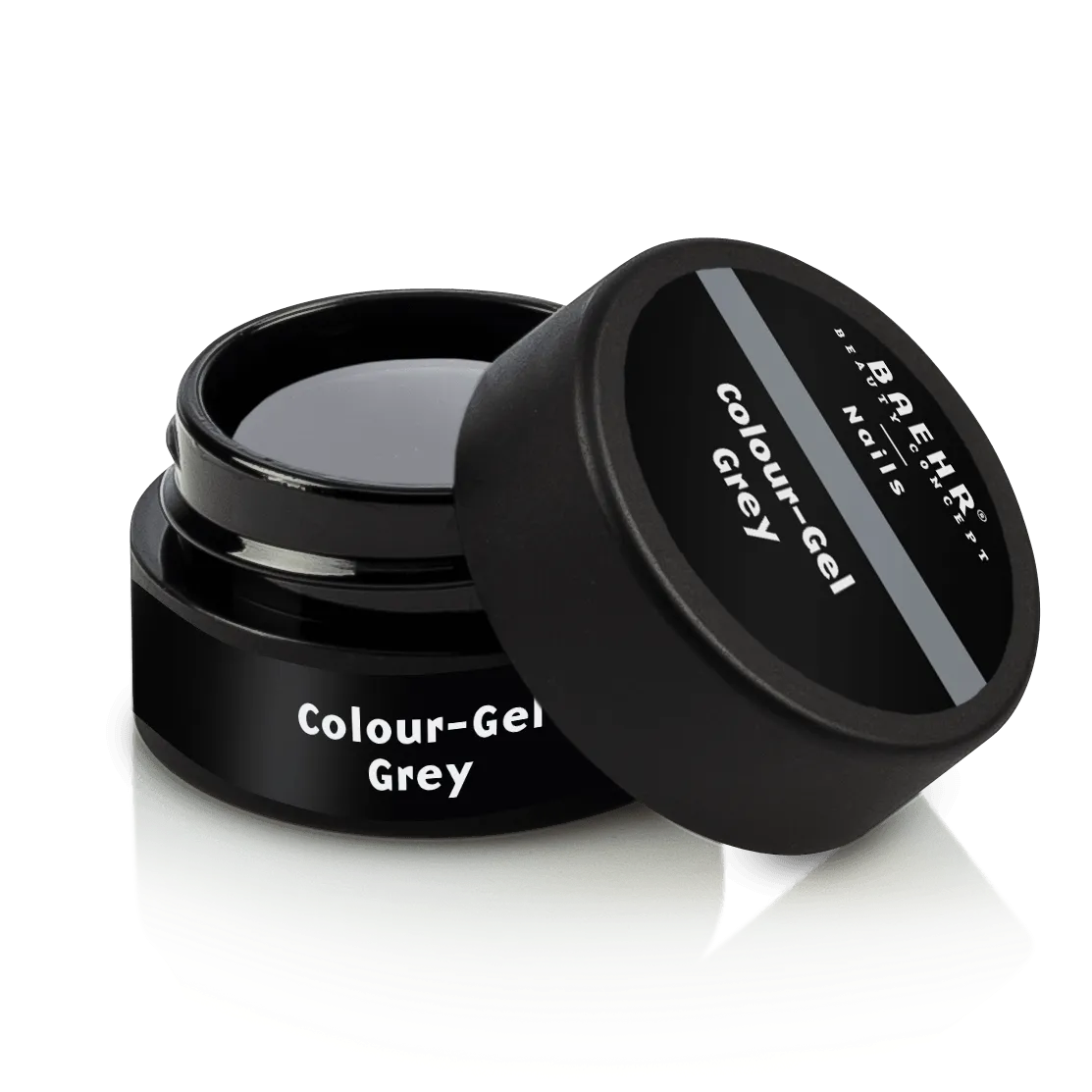 BAEHR BEAUTY CONCEPT - NAILS Colour-Gel - grey – UV-/LED-Gel für Nagelmodellage, 5ml, Dose offen