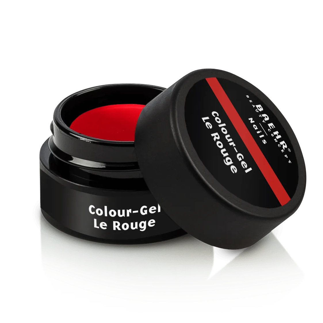 BAEHR BEAUTY CONCEPT - NAILS Colour-Gel - le rouge – UV-/LED-Gel für Nagelmodellage, 5ml, Dose offen