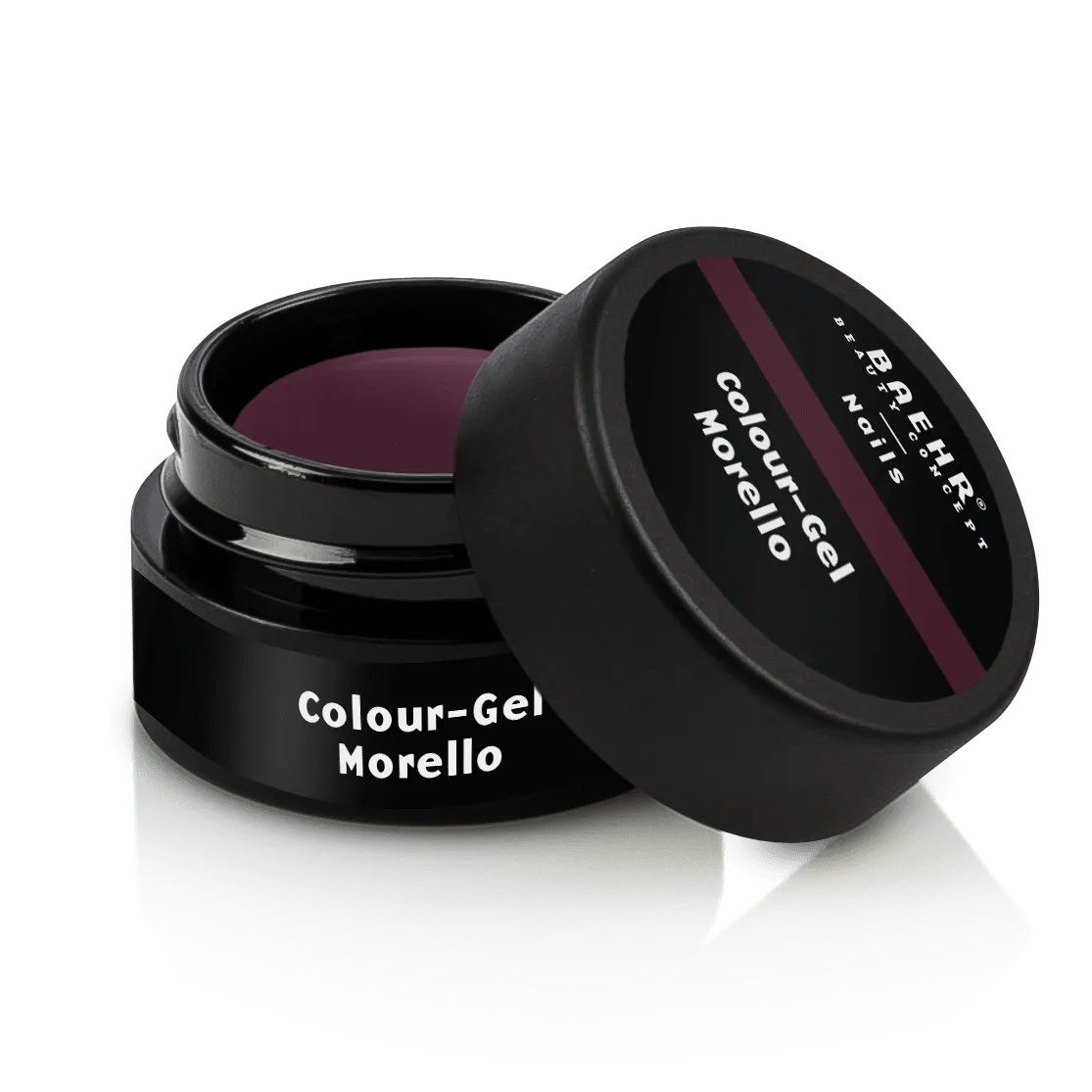 BAEHR BEAUTY CONCEPT - NAILS Colour-Gel - morello – UV-/LED-Gel für Nagelmodellage, 5ml, Dose offen