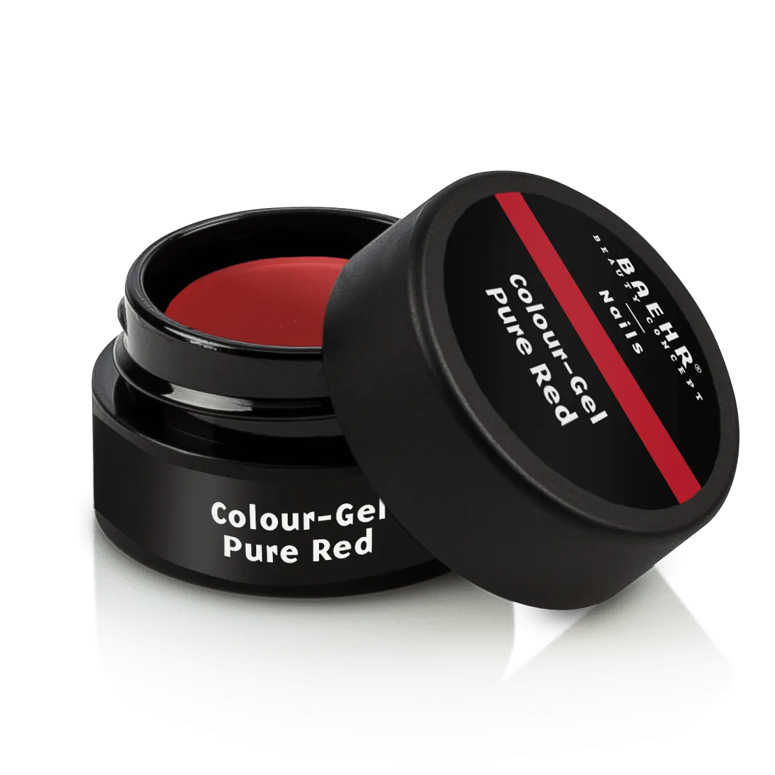 BAEHR BEAUTY CONCEPT - NAILS Colour-Gel - pure red – UV-/LED-Gel für Nagelmodellage, 5ml, Dose offen