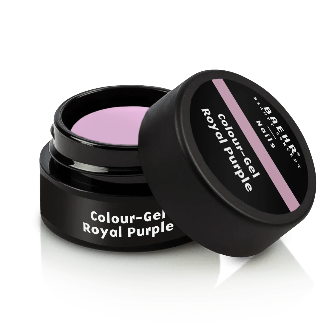 BAEHR BEAUTY CONCEPT - NAILS Colour-Gel - royal purple – UV-/LED-Gel für Nagelmodellage, 5ml, Dose offen