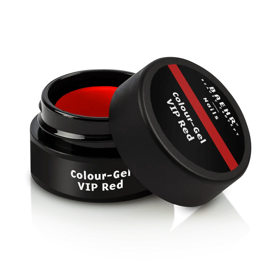 BAEHR BEAUTY CONCEPT - NAILS Colour-Gel - VIP red – UV-/LED-Gel für Nagelmodellage, 5ml, Dose offen