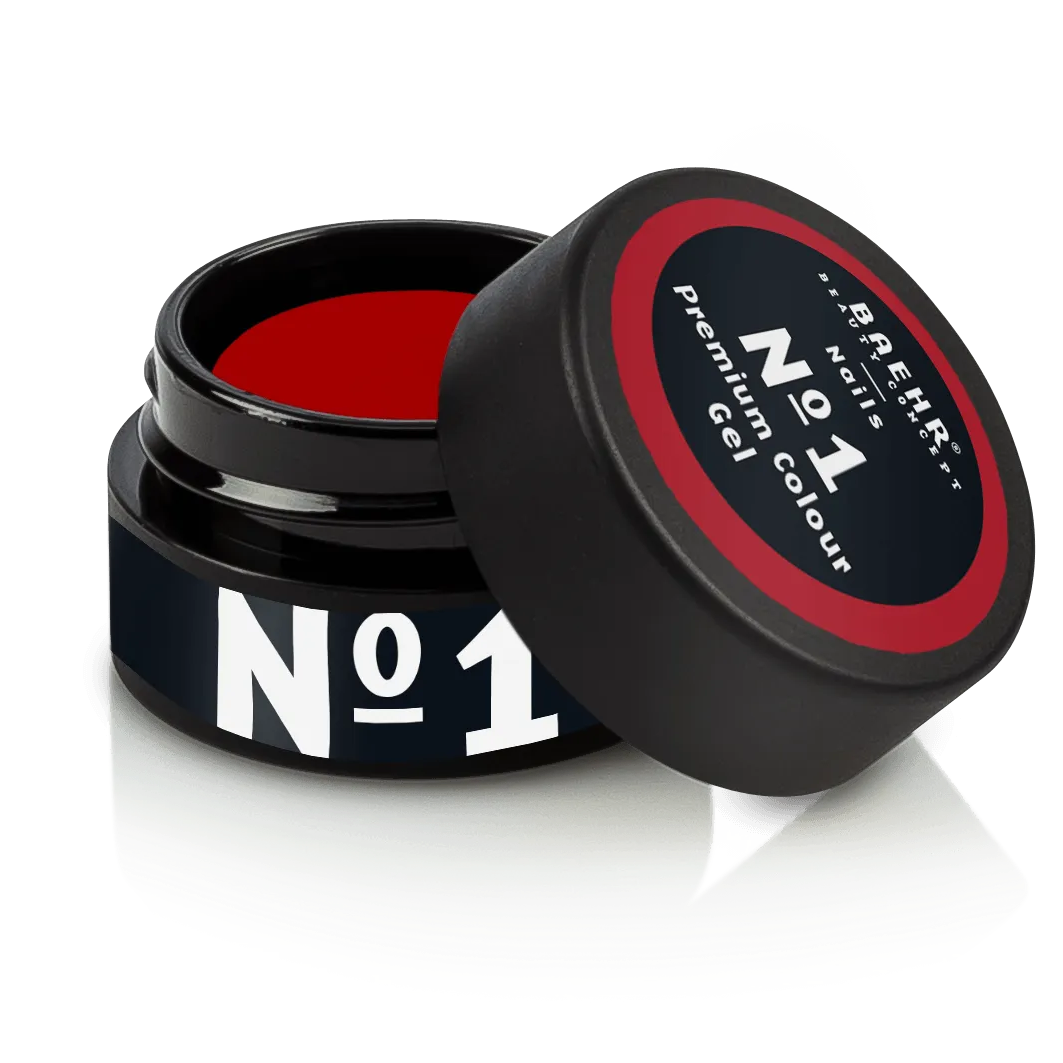 BAEHR BEAUTY CONCEPT - NAILS Premium Gel No. 1 – hochpigmentierte Nailfarbe, 5ml, Dose offen