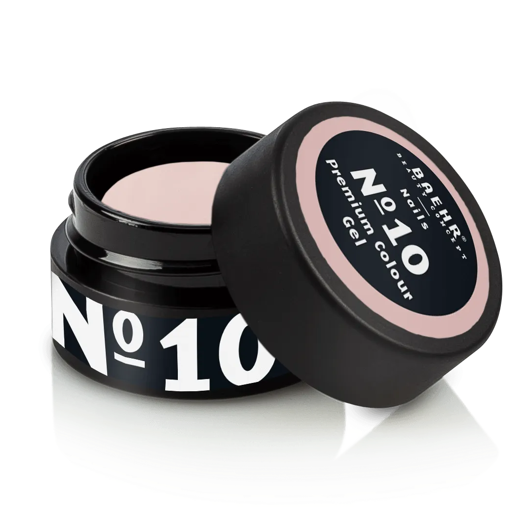 BAEHR BEAUTY CONCEPT - NAILS Premium Gel No. 10 – hochpigmentierte Nailfarbe, 5ml, Dose offen