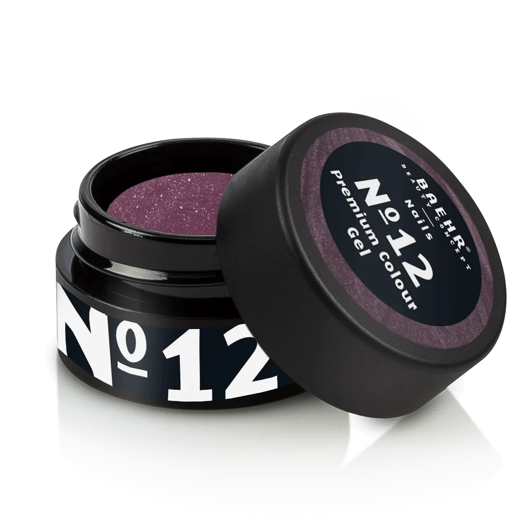 BAEHR BEAUTY CONCEPT - NAILS Premium Gel No. 12 – hochpigmentierte Nailfarbe, 5ml, Dose offen