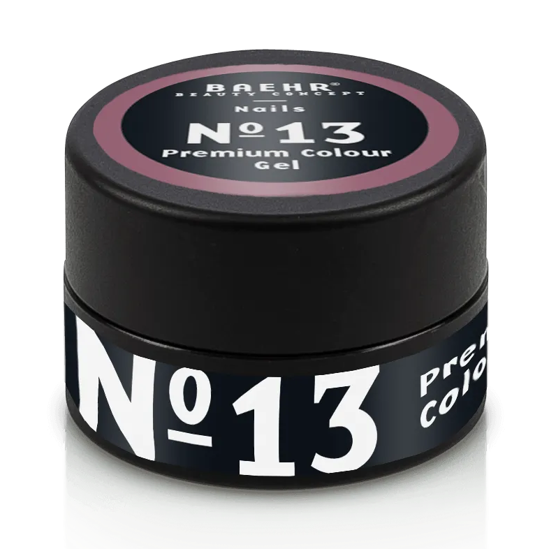 BAEHR BEAUTY CONCEPT - NAILS Premium Gel No. 13 – hochpigmentierte Nailfarbe, 5ml, Dose geschlossen
