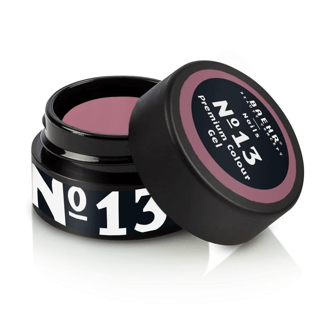 BAEHR BEAUTY CONCEPT - NAILS Premium Gel No. 13 – hochpigmentierte Nailfarbe, 5ml, Dose offen