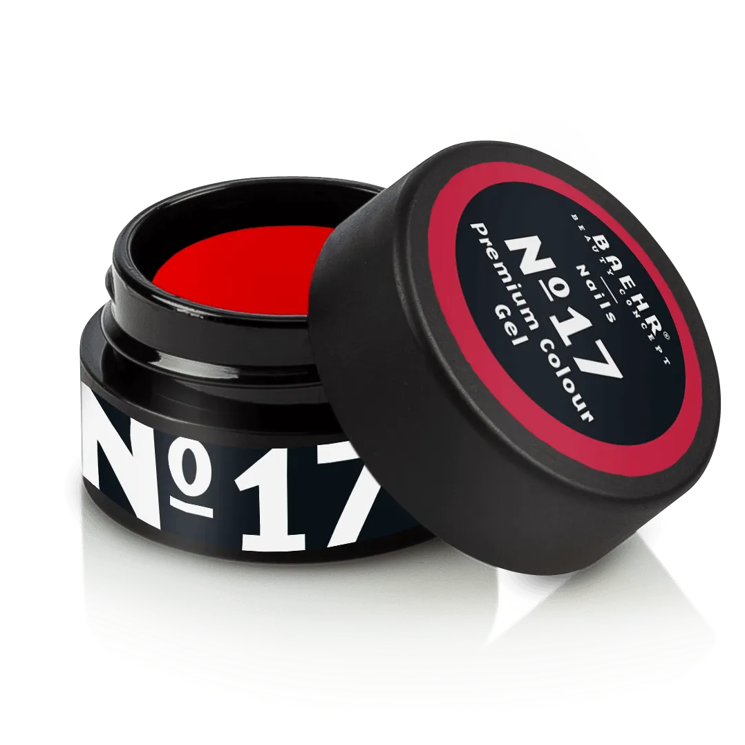 BAEHR BEAUTY CONCEPT - NAILS Premium Gel No. 17 – hochpigmentierte Nailfarbe, 5ml, Dose offen