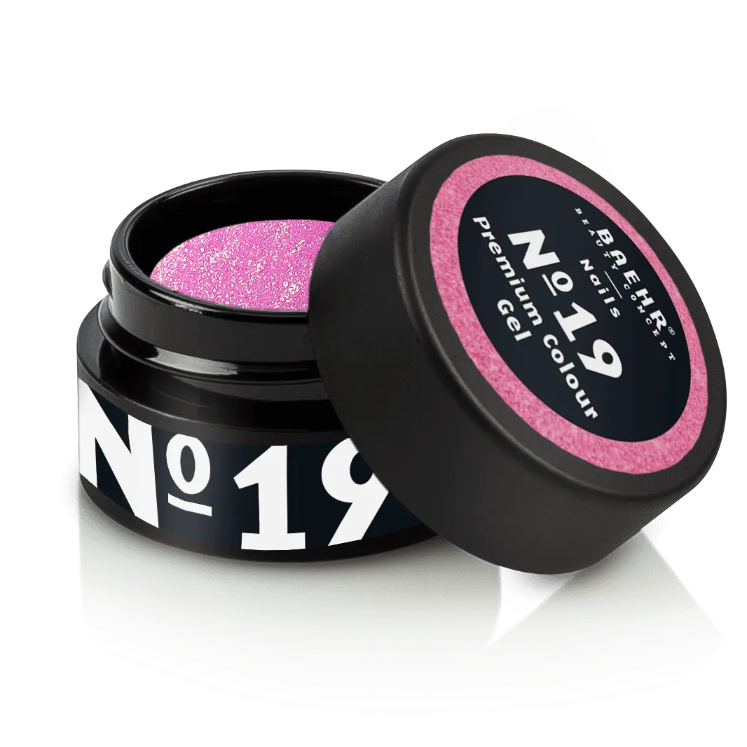 BAEHR BEAUTY CONCEPT - NAILS Premium Gel No. 19 – hochpigmentierte Nailfarbe, 5ml, Dose offen