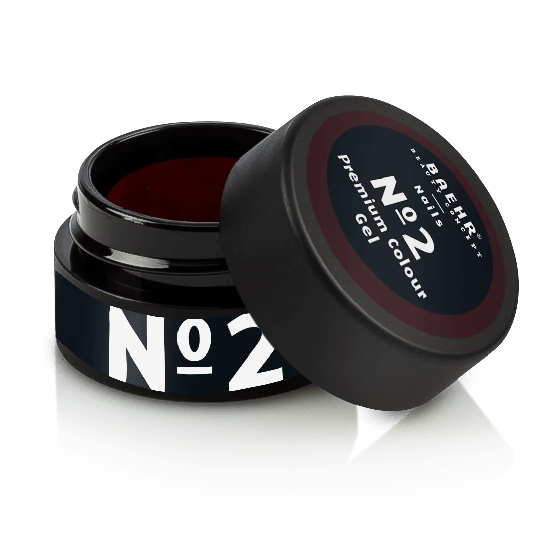 BAEHR BEAUTY CONCEPT - NAILS Premium Gel No. 2 – hochpigmentierte Nailfarbe, 5ml, Dose offen