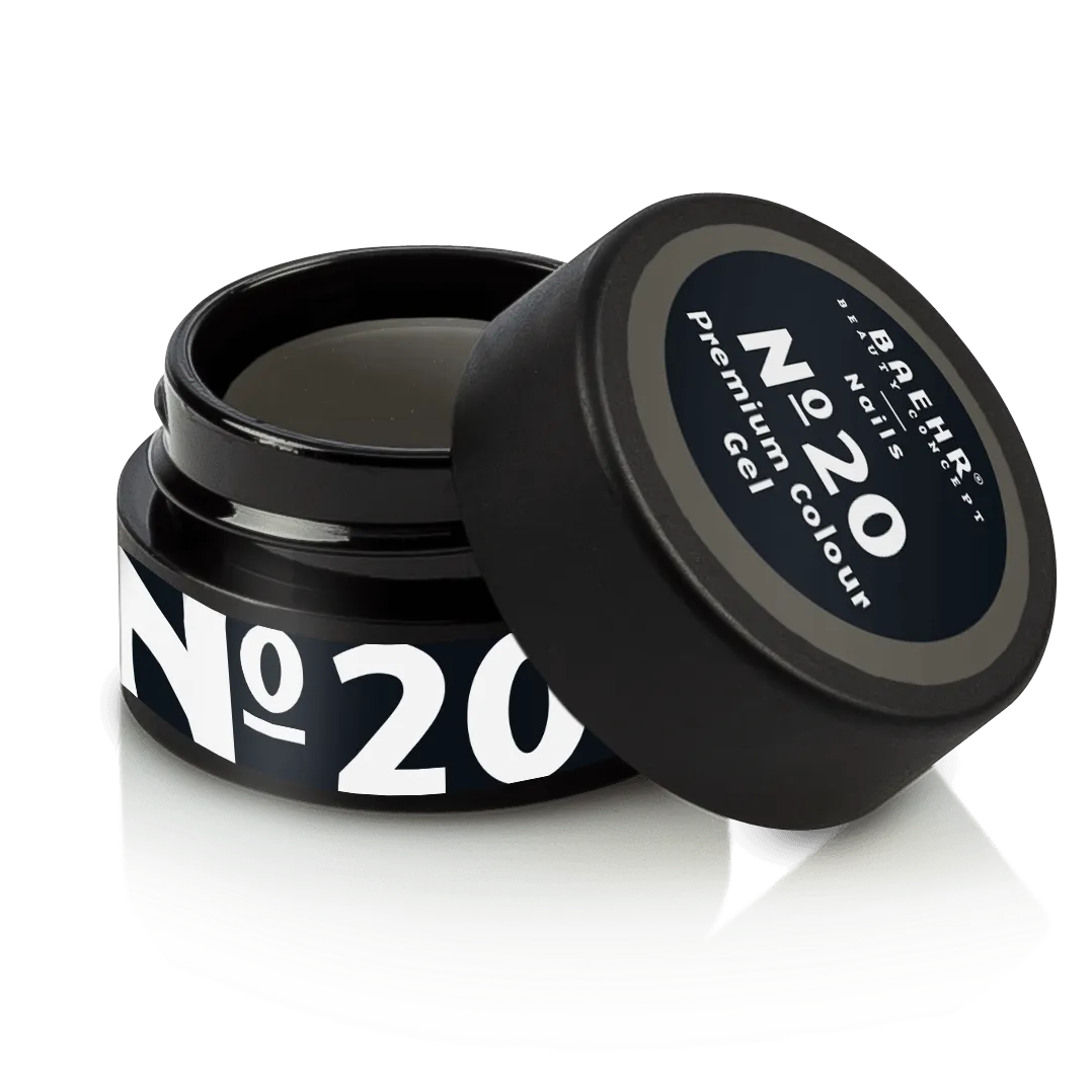 BAEHR BEAUTY CONCEPT - NAILS Premium Gel No. 20 – hochpigmentierte Nailfarbe, 5ml, Dose offen