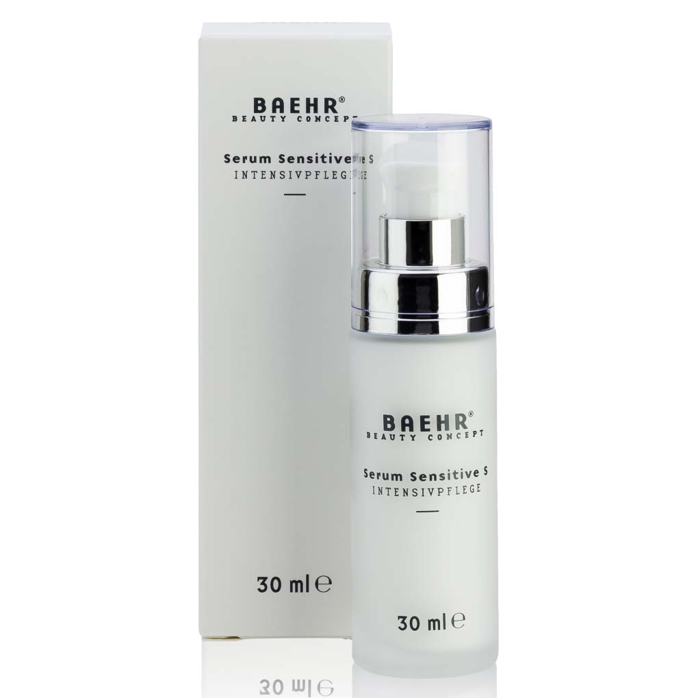 BAEHR beauty concept Serum sensitive S , 30ml, Faltschachtel und Pumpspender