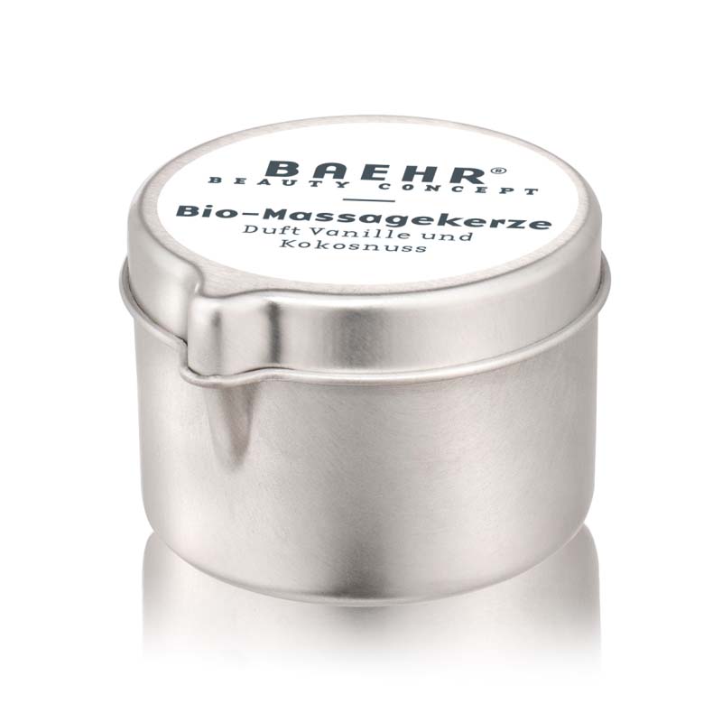 BAEHR Bio-Massagekerze Vanilla-Kokosnuss, 50ml, Dose