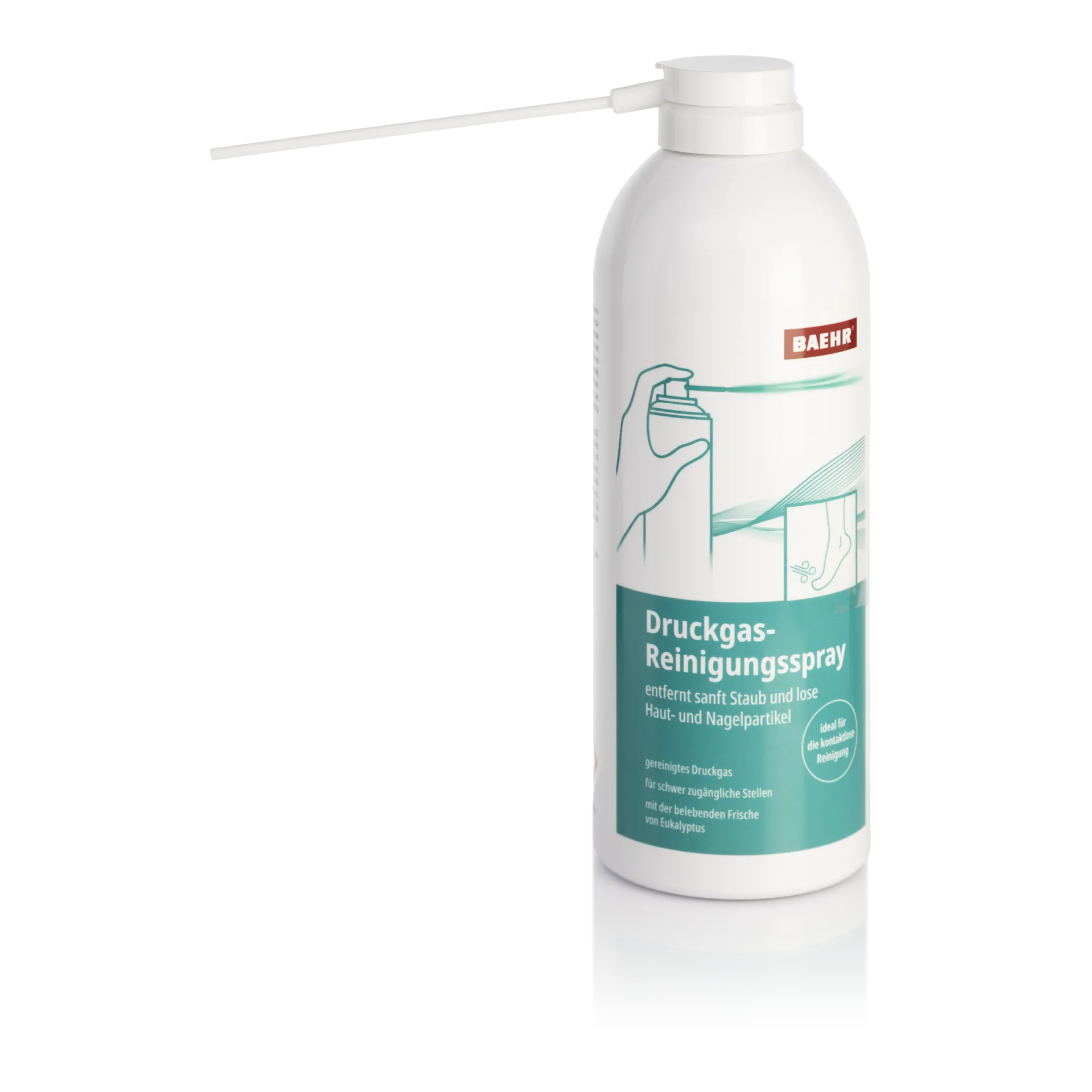 BAEHR Druckgas-Reinigungsspray – mit Eukalyptus Frische, 100ml, mit Sprühaufsatz