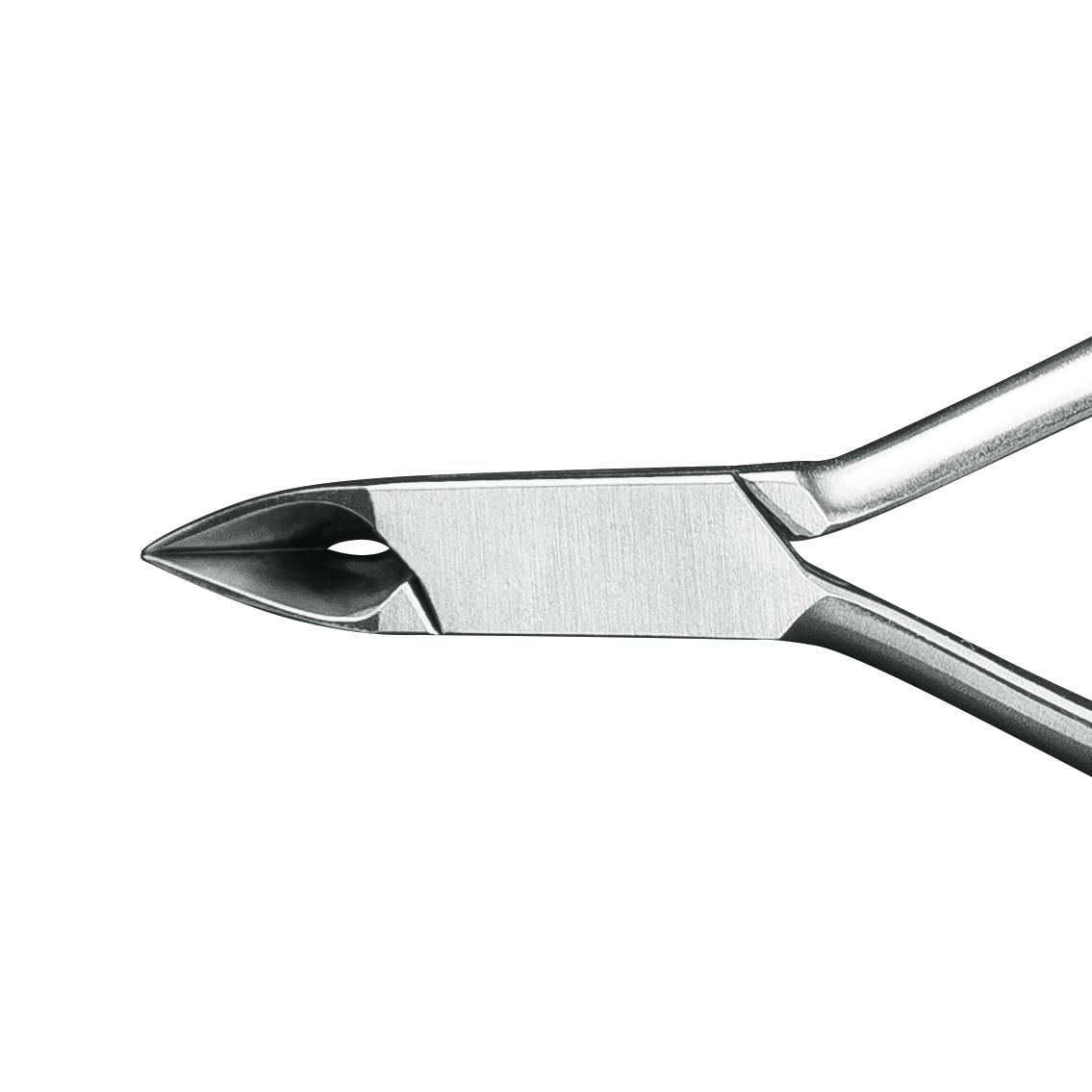 BAEHR ECO Hautzange mattiert – flach, 10 cm, -, Detailansicht