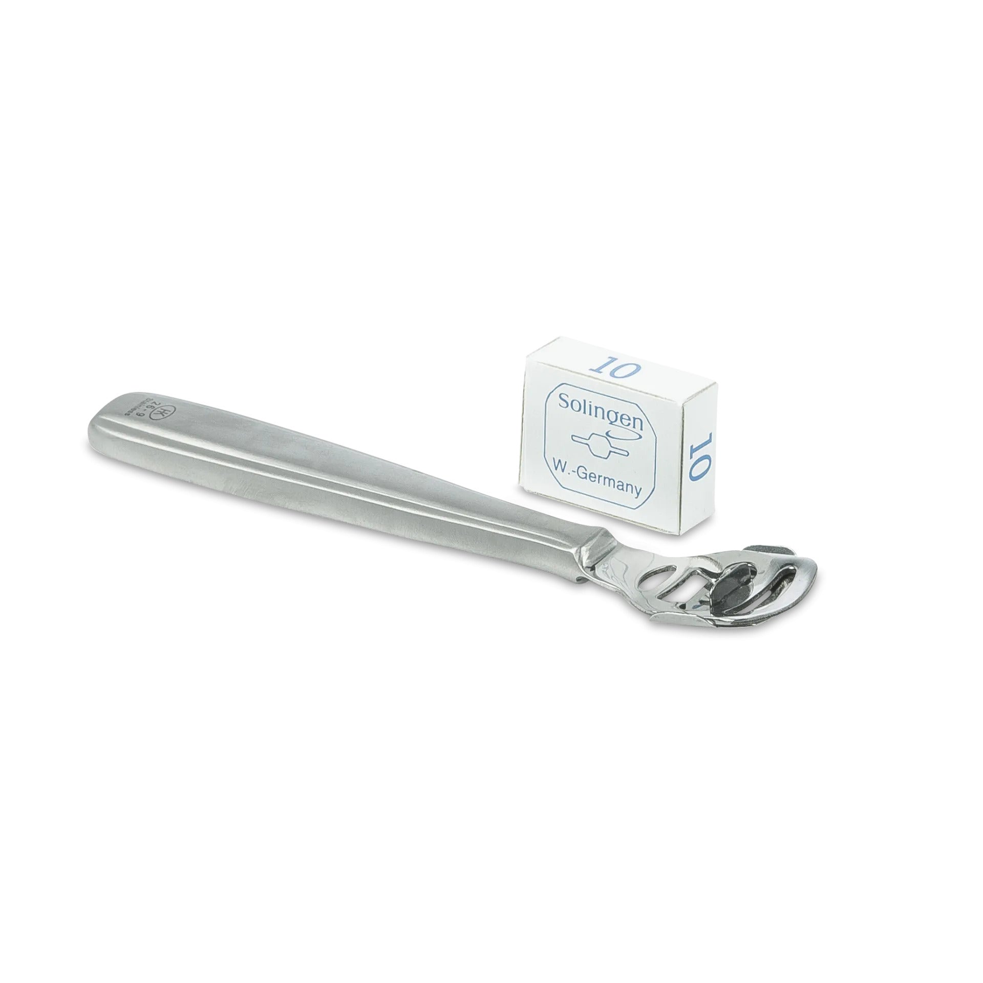 BAEHR ECO Hornhauthobel, sterilisierbar, 1stk, mit Klingen