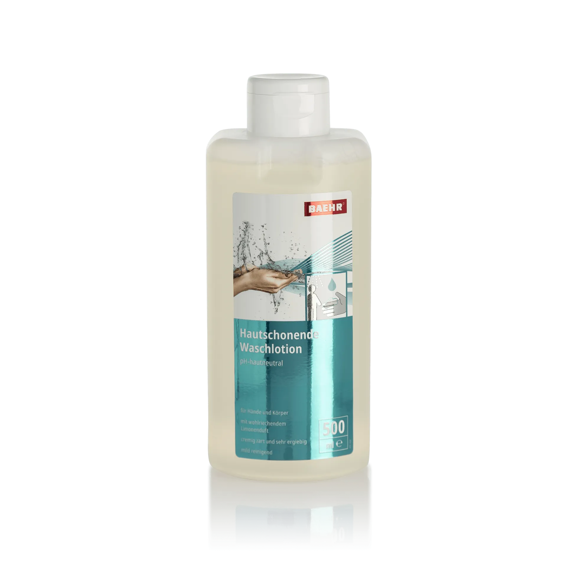 BAEHR Hautpflegende Waschlotion – für Hände und Körper, 500ml, Flasche
