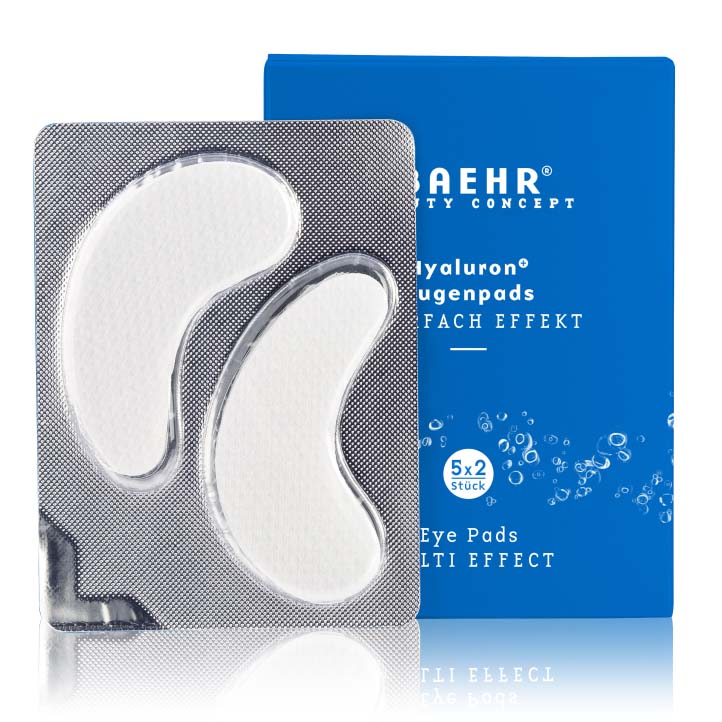 BAEHR Hyaluron+ Augenpads , 5x2Stk, Sachet und Umkarton