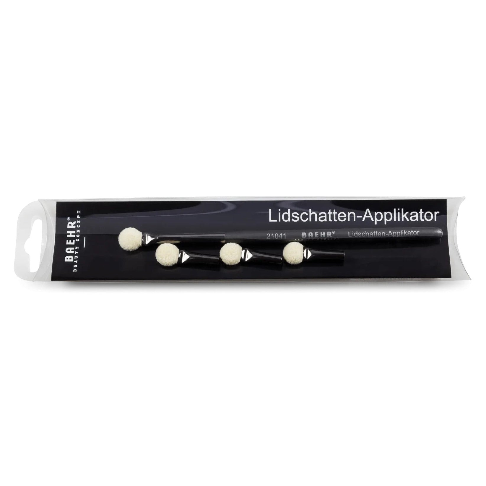 BAEHR Lidschatten-Applikator mit 3 Ersatzköpfen, 1stk, in Verpackung