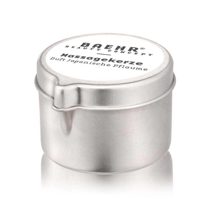 BAEHR Massagekerze Duft Japanische Pflaume, 50ml, Dose