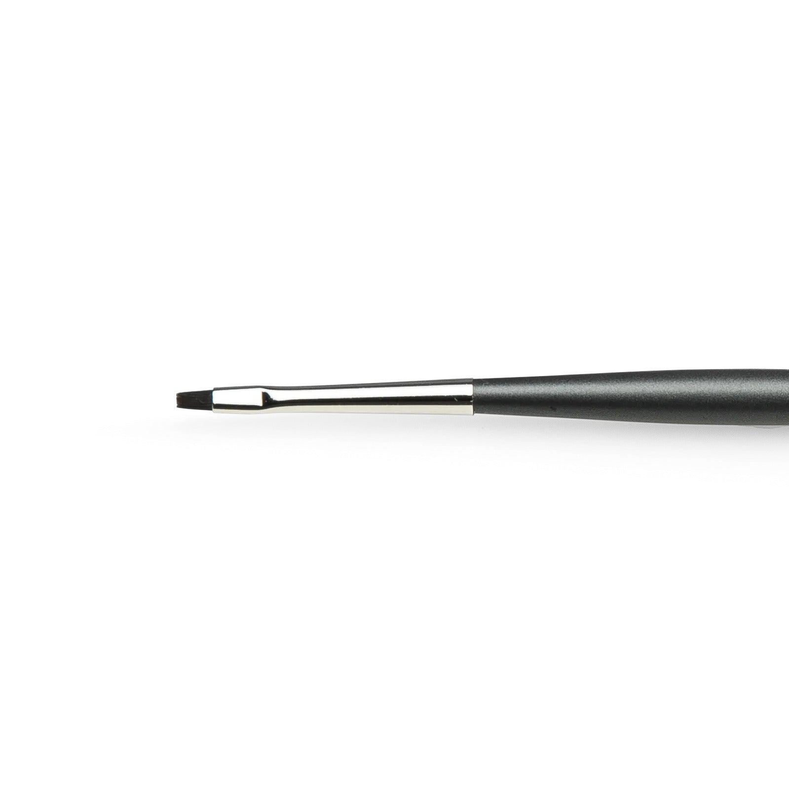 BAEHR Mini-Lippenpinsel flach-gerade, 1stk, Detailansicht Pinselkopf