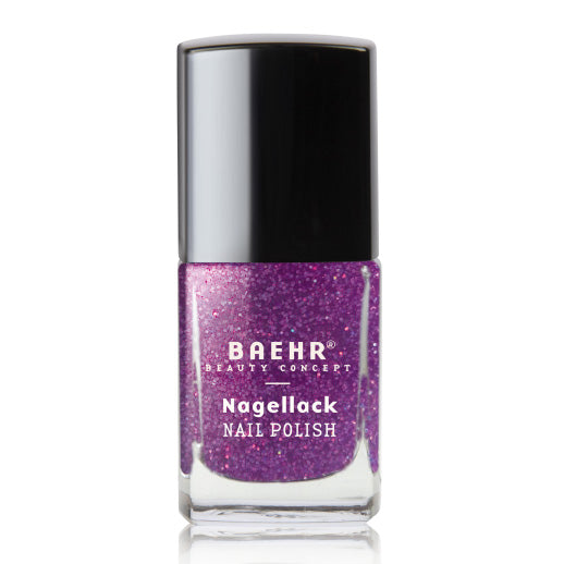 BAEHR Nagellack aubergine glitter , 11ml