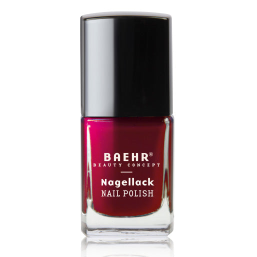 BAEHR Nagellack cerise – Intensives Kirschrot mit Glanz, 11ml, Pinselflasche