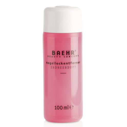 BAEHR Nagellackentferner  – acetonfrei , 100ml, Duftrichtung Erdbeer