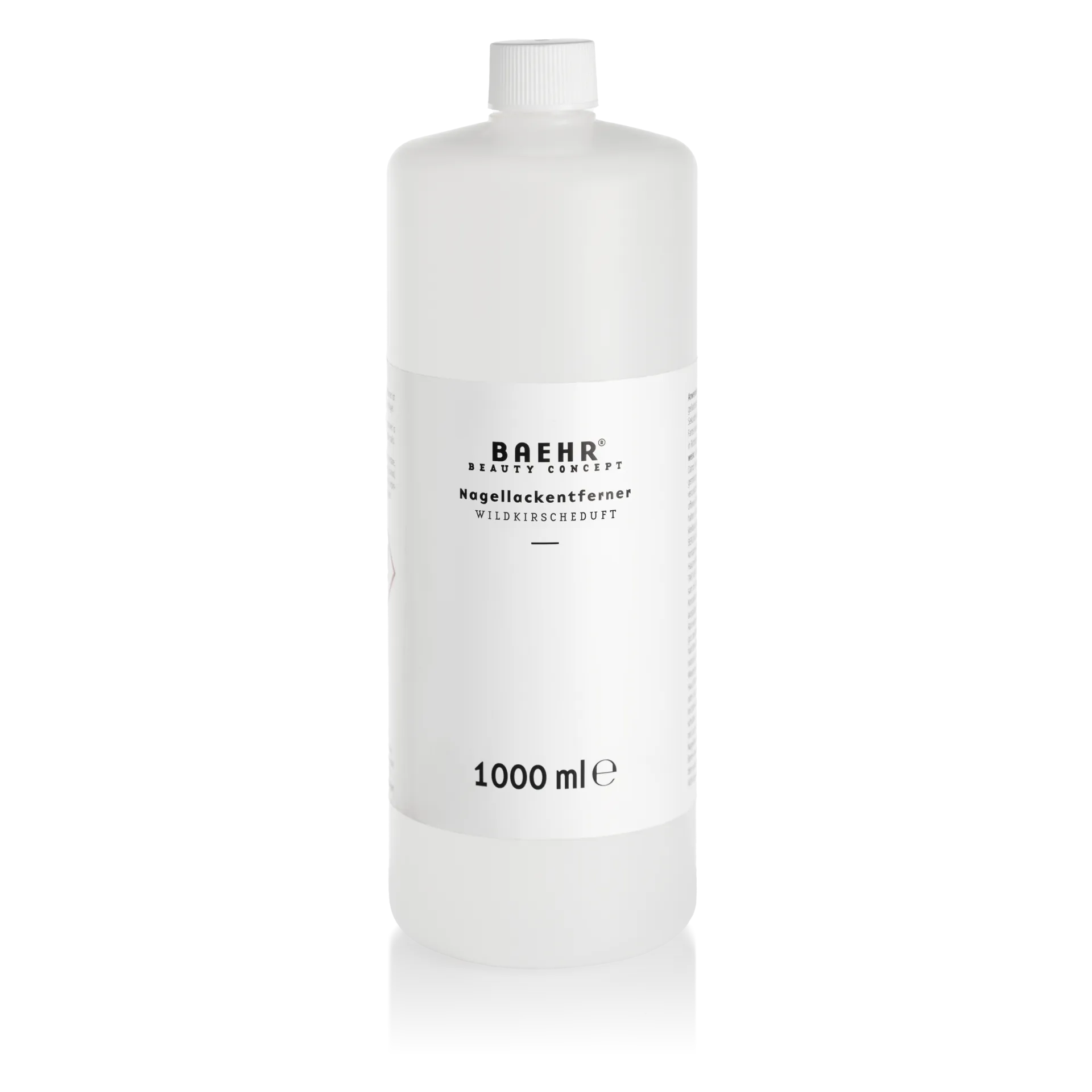 BAEHR Nagellackentferner Wildkirscheduft – acetonfrei & schonend, 1000ml, Flasche