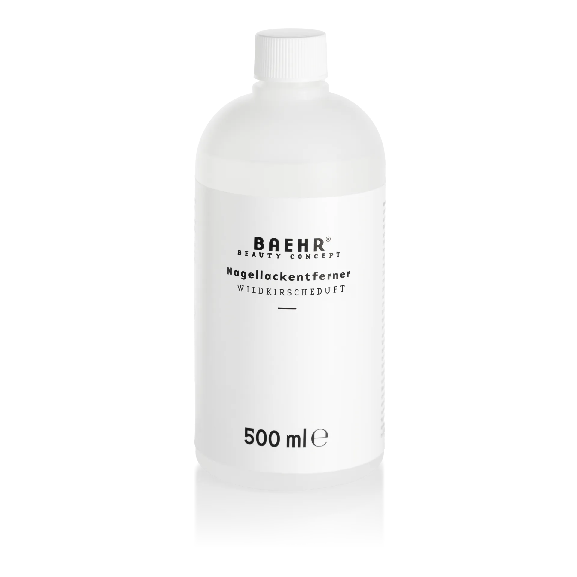 BAEHR Nagellackentferner Wildkirscheduft – acetonfrei & schonend, 500ml, Flasche