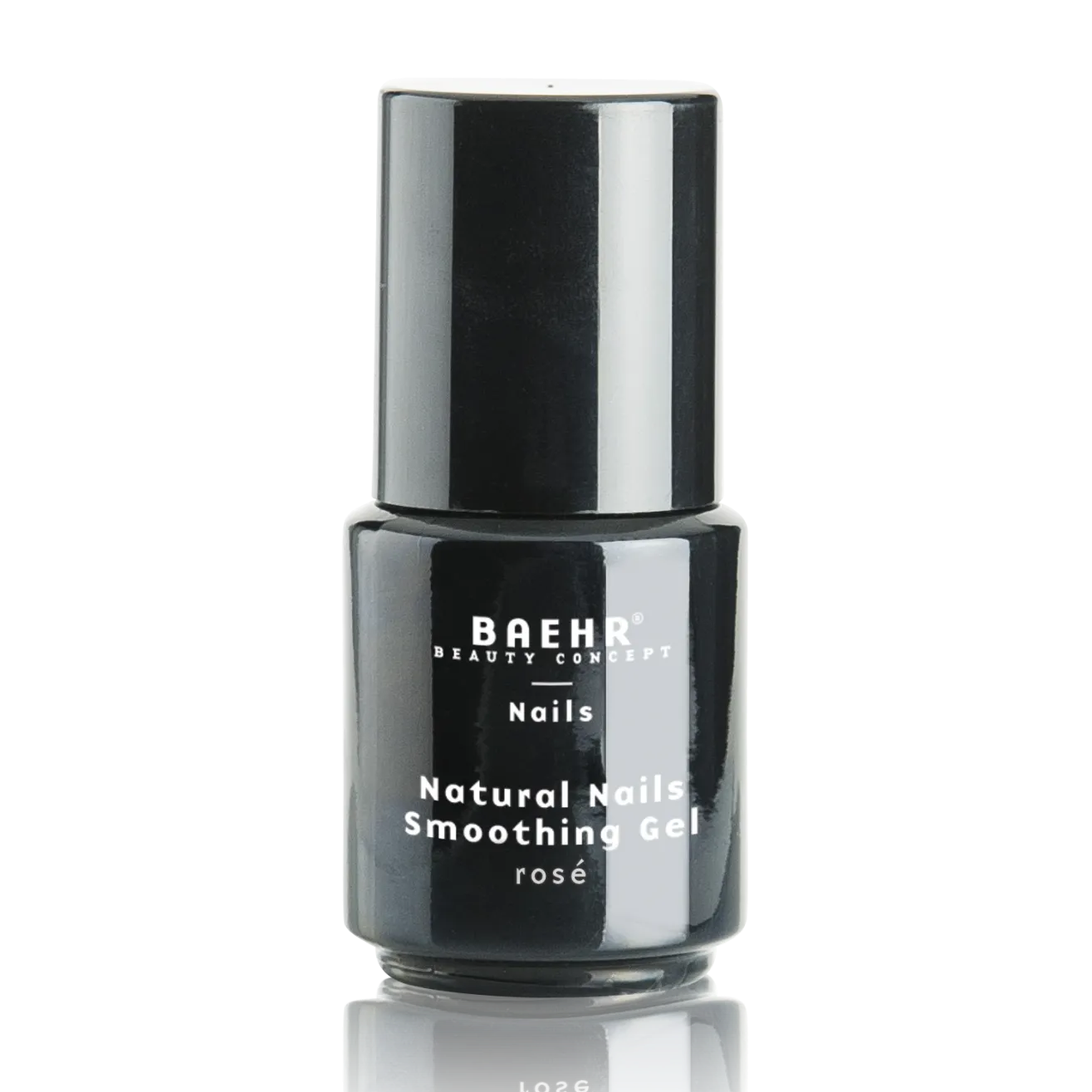 BAEHR Natural Nails Smoothing Gel rose – glättendes Aufbaugel, 10ml, Pinselflasche geschlossen
