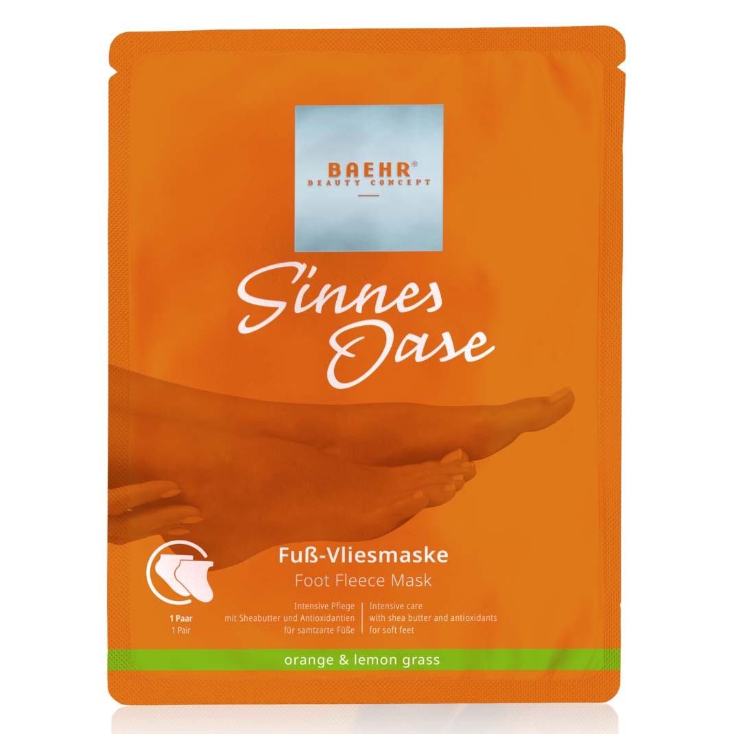 BAEHR Sinnes Oase Fuß-Vliesmaske, 1Paar, Sachet