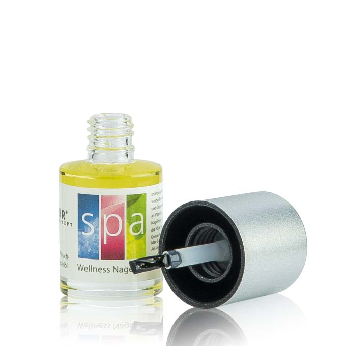 BAEHR SPA Wellness Nagelöl , 12ml, Flasche und Pinselapplikator liegend